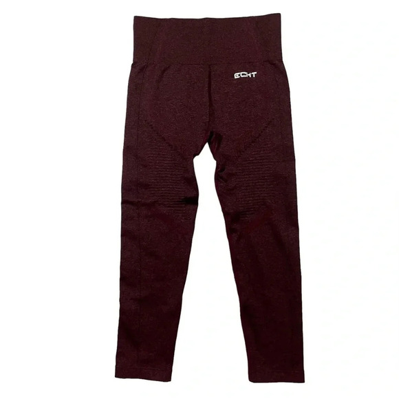 ECHT Arise Series Burgundy Seamless Leggings - Picture 3 of 5